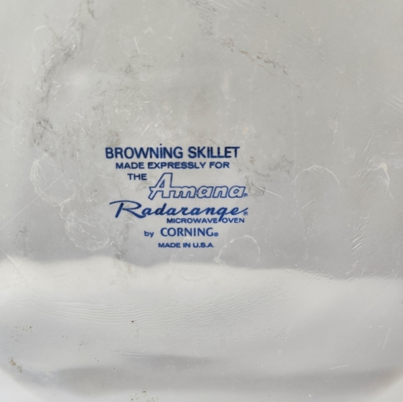 Corning Ware Browning Skillet Amana Radarange. - Picture 2 of 2
